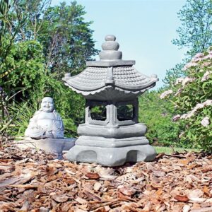 Design Toscano AL20001 7 1/2 Inch Chengdu Pagoda Lantern Statue