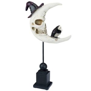 Design Toscano AL20003 9 Inch Warlocks Raven Moon Halloween Statue