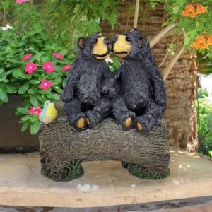 Design Toscano AL20520 12 Inch Best Bear Buddies Garden Statue