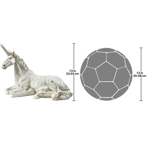 Design Toscano AL22646 18 1/2 Inch Medium Mystical Unicorn of Avalon Statue