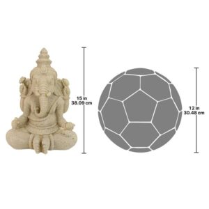 Design Toscano AL26992 10 1/2 Inch Sandstone Lord Ganesha Statue