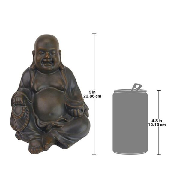 Design Toscano AL36454 8 1/2 Inch Medium Laughing Buddha Statue