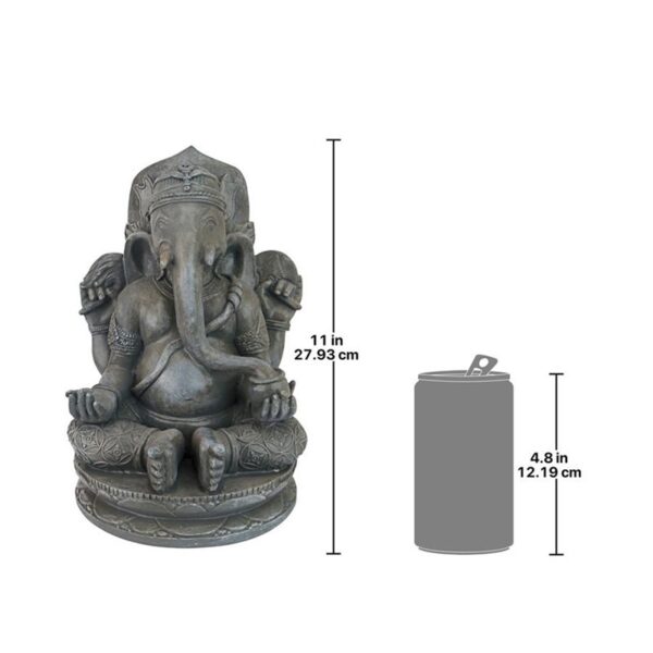 Design Toscano AL59037 7 1/2 Inch Greystone Lord Ganesha Statue