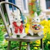 Design Toscano AL920507 6 Inch Constance and Mortimer Easter Bunnies