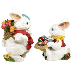 Design Toscano AL920507 6 Inch Constance and Mortimer Easter Bunnies