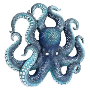 Design Toscano AL96425 16 Inch Octopus Wall Sculpture - Deadly Blue