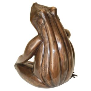 Design Toscano AS21352 9 Inch Forever in My Heart Frog Statue - Bronze