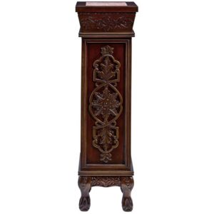 Design Toscano BN1037 10 Inch Baldwin Stained Glass Pedestal