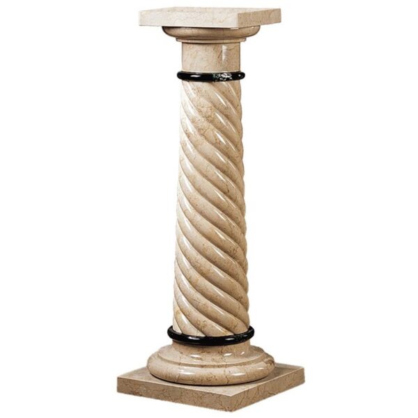 Design Toscano BX0061 14 Inch Bottochino Spiraled Marble Column