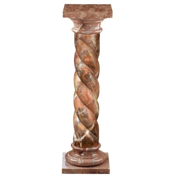 Design Toscano BX0102 9 Inch Venetian Dogs Marble Column