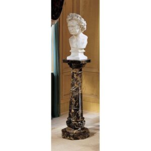 Design Toscano BX1040 15 Inch Versailles Marble Column - Ebony