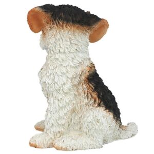 Design Toscano CF2466 7 1/2 Inch Fox Terrier Puppy Statue