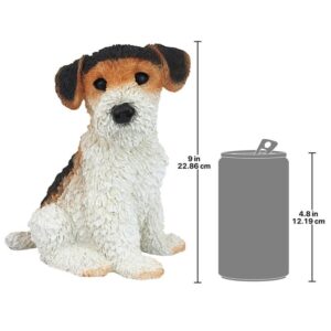 Design Toscano CF2466 7 1/2 Inch Fox Terrier Puppy Statue