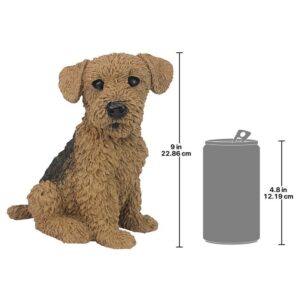 Design Toscano CF2469 7 1/2 Inch Airedale Puppy Statue