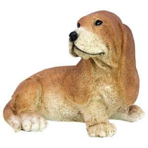 Design Toscano CF3296 9 Inch Bassett Puppy Statue - Brown