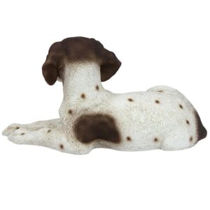 Design Toscano CF3446 14 Inch Pointer Puppy Statue - Brown and White