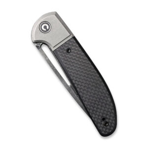 CIVIVI Trailblazer XL Slip Joint Knife Carbon Fiber & G10 & Stainless Steel Handle (3.46" Damascus Blade) C2101DS-1