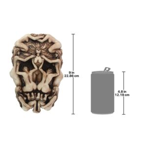 Design Toscano CL212 6 Inch Memento Mori Gothic Death Skull Sculpture by Monte