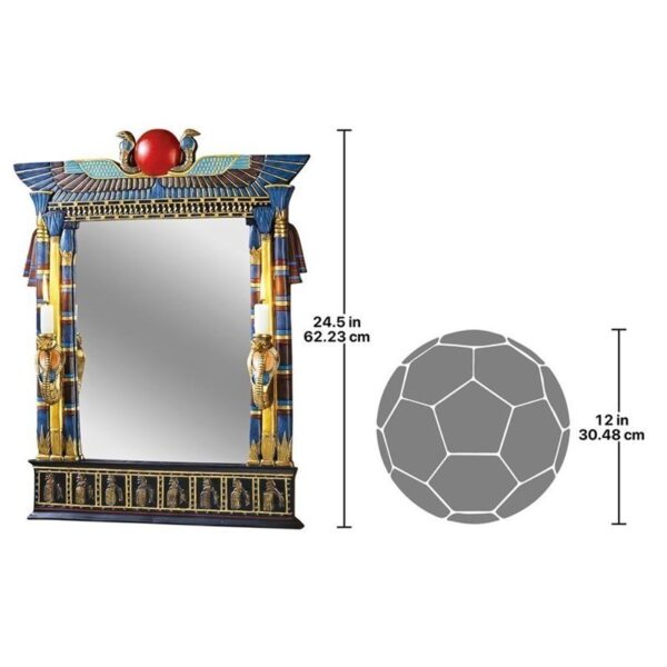 Design Toscano CL2558 19 1/2 Inch Wadjet Mirror with Cobra Sconces