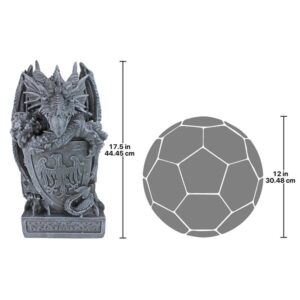 Design Toscano CL2885 8 Inch Shield Arthurian Dragon