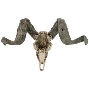 Design Toscano CL3377 18 1/2 Inch Corsican Ram Skull and Horns Plaque