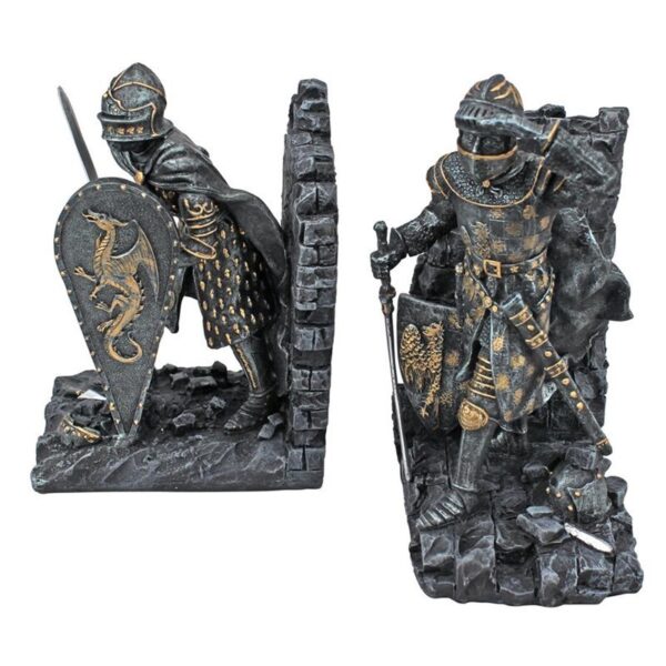 Design Toscano CL3434 5 Inch Arthurian Knight Bookends