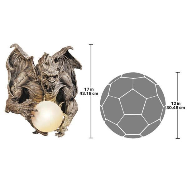 Design Toscano CL3579 16 Inch Merciless the Gargoyle Sconce