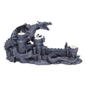 Design Toscano CL3682 18 Inch Dragons Wrath Candle Holder