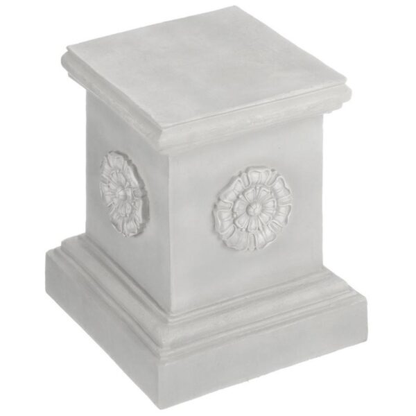 Design Toscano CL5193 16 1/2 Inch Grande Rosette Plinth