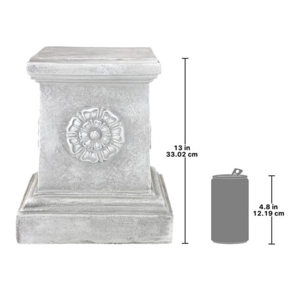 Design Toscano CL5194 11 Inch Large Rosette Plinth