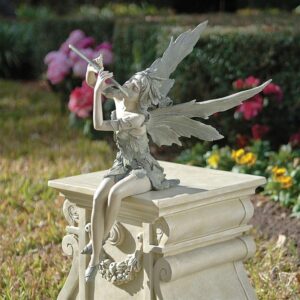 Design Toscano CL5276 10 1/2 Inch Fairy of the West Wind Sitter Statue