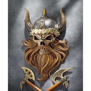 Design Toscano CL5827 8 Inch Skull of Valhalla Viking Plaque