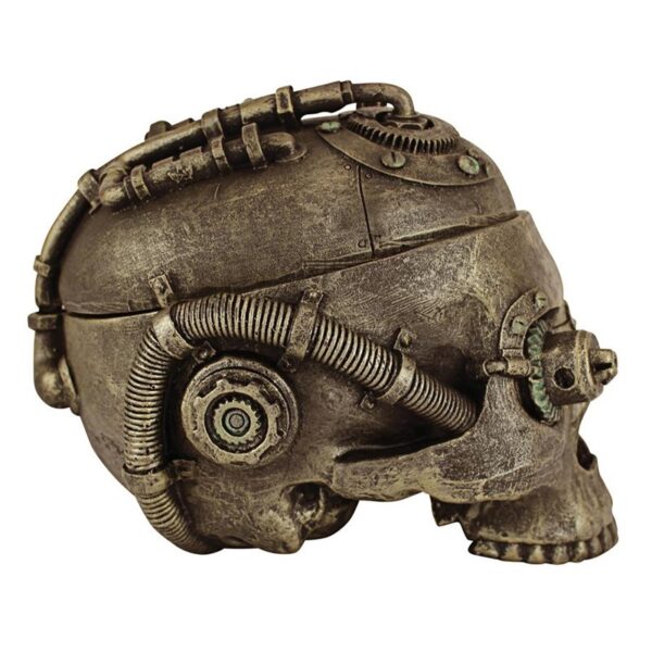 Design Toscano CL6067 7 1/2 Inch Steampunk Skull Containment Vessel