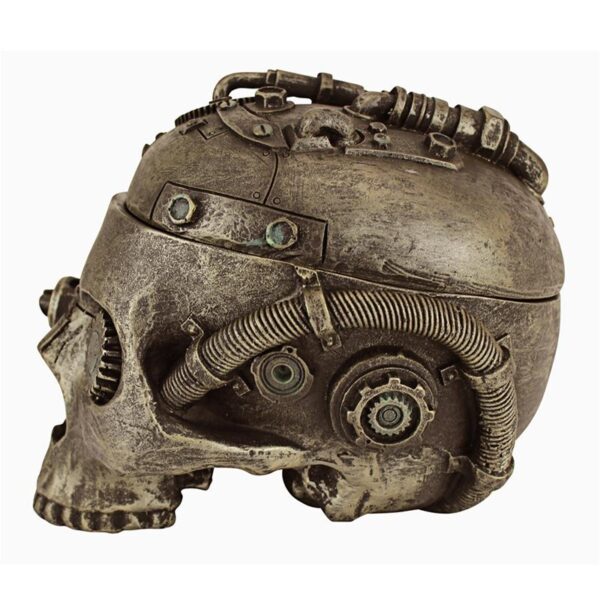 Design Toscano CL6067 7 1/2 Inch Steampunk Skull Containment Vessel