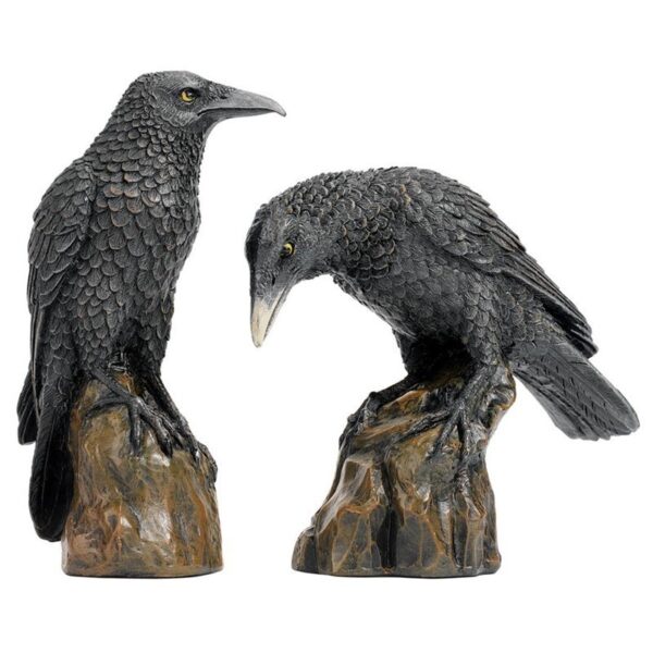 Design Toscano CL6170 4 1/2 Inch Mystic Night Raven Statues