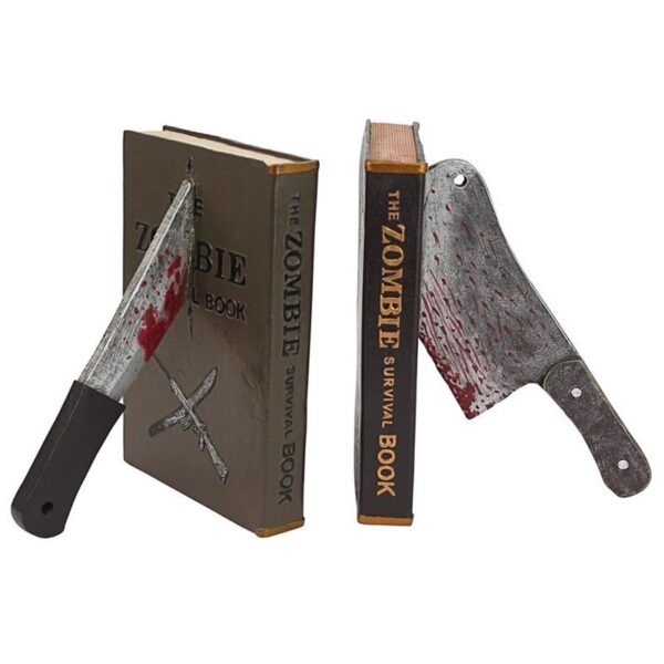 Design Toscano CL67232 11 Inch Dead Read Bloody Zombie Bookends