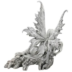 Design Toscano CL6857 16 Inch Pause to Ponder Fairy Statue