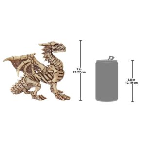 Design Toscano CL7038 7 1/2 Inch Corpus Crux Dragon Skeleton Statue