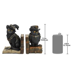 Design Toscano CL74612 10 Inch Knowledge Seekers Steampunk Bookends