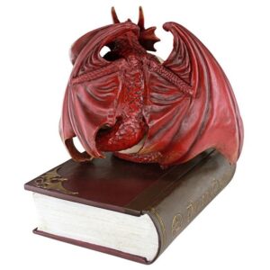 Design Toscano CL76323 7 1/2 Inch Blood Dragon Contemplation Box