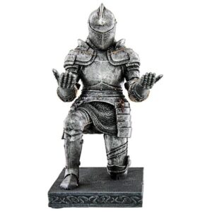 Design Toscano CL78492 3 1/2 Inch Medieval Knight Kneeling Pen Stand