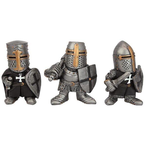 Design Toscano CL975722 3 Inch Medieval Knights, Set of 3