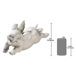 Design Toscano CS485101 15 1/2 Inch If Pigs Had Wings Statue