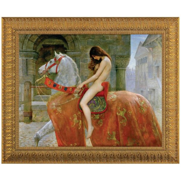 Design Toscano DA1001 22 1/2 Inch Lady Godiva Canvas Replica Painting - Small