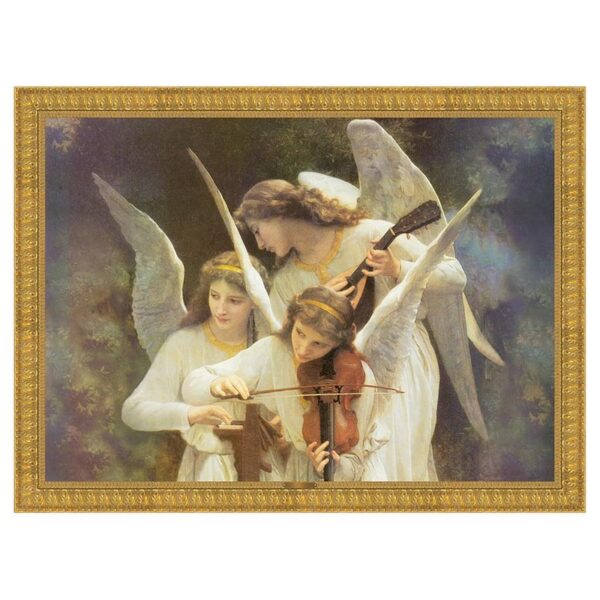 Design Toscano DA1073 30 1/2 Inch Song of The Angels Framed Canvas Replica Painting - Large