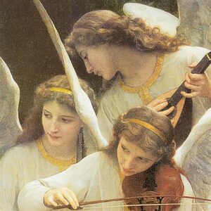 Design Toscano DA1072 21 1/2 Inch Song of The Angels Framed Canvas Replica Painting - Medium