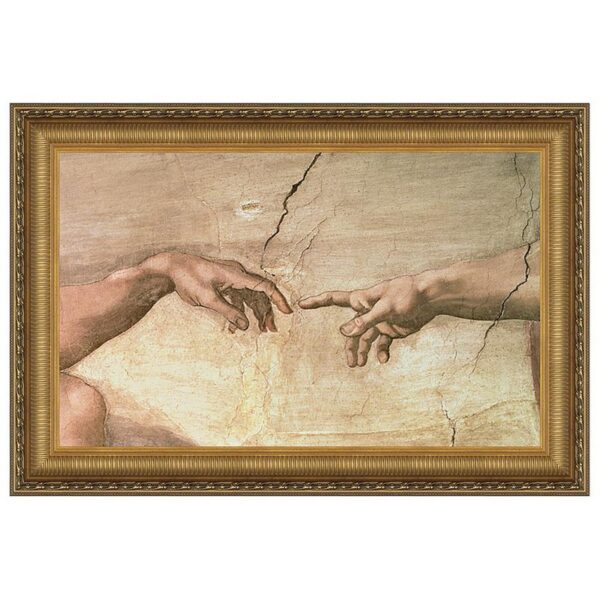 Design Toscano DA1113 41 1/4 Inch Creation Framed Canvas Replica Painting - Large