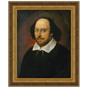 Design Toscano DA1273 26 1/4 Inch William Shakespeare Canvas Replica Painting - Medium