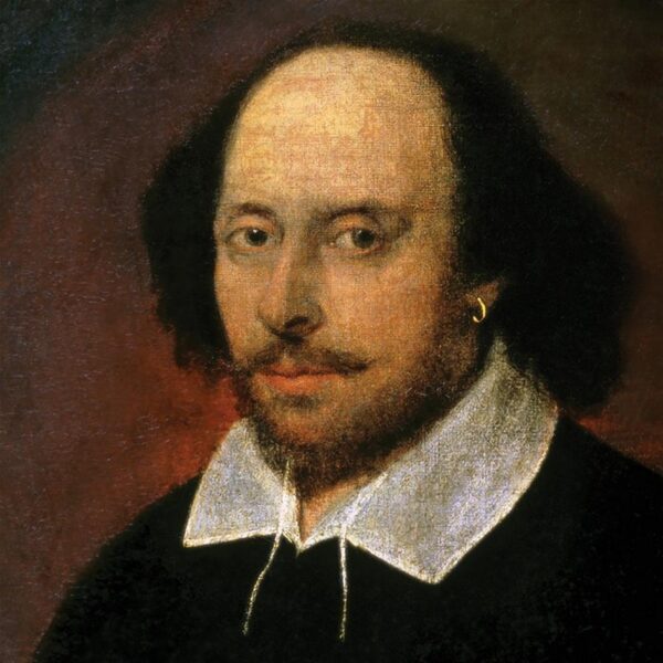 Design Toscano DA1273 26 1/4 Inch William Shakespeare Canvas Replica Painting - Medium