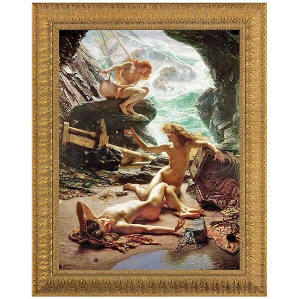 Design Toscano DA1292 21 1/2 Inch The Cave of The Storm Nymphs Canvas Replica Painting - Small